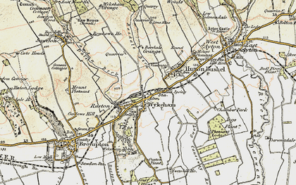 Old map of Wykeham Abbey in 1903-1904