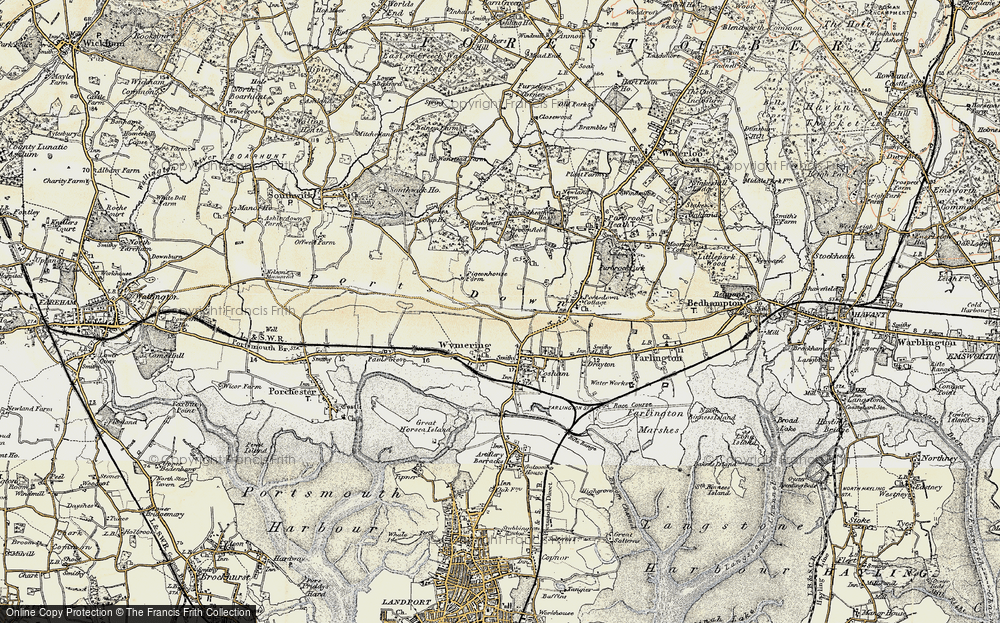 Old Map of Wymering, 1897-1899 in 1897-1899