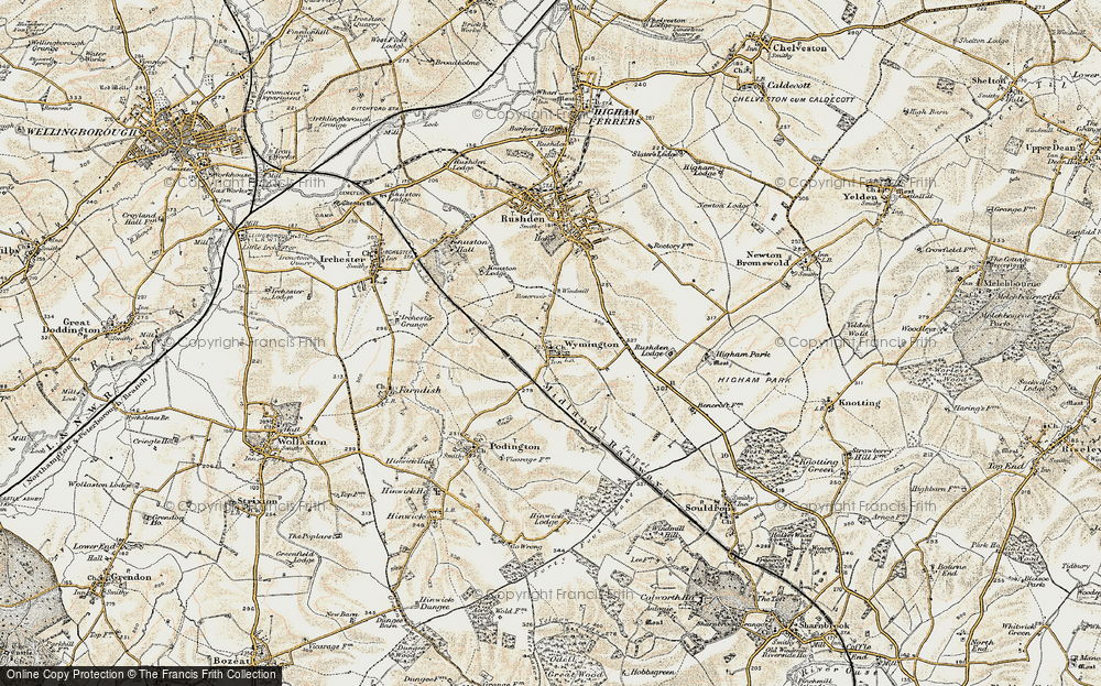 Old Map of Wymington, 1898-1901 in 1898-1901