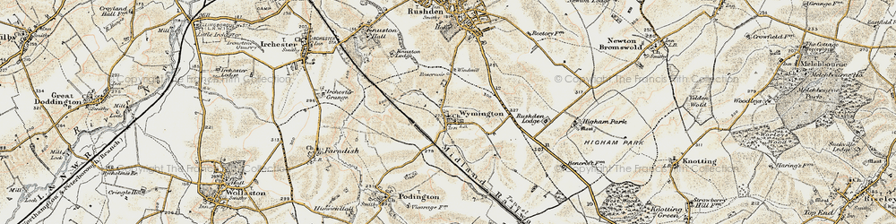 Old map of Bencroft Grange in 1898-1901