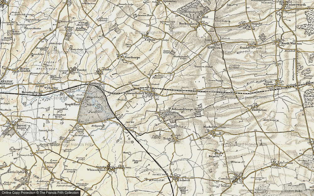 Old Map of Wymondham, 1901-1903 in 1901-1903