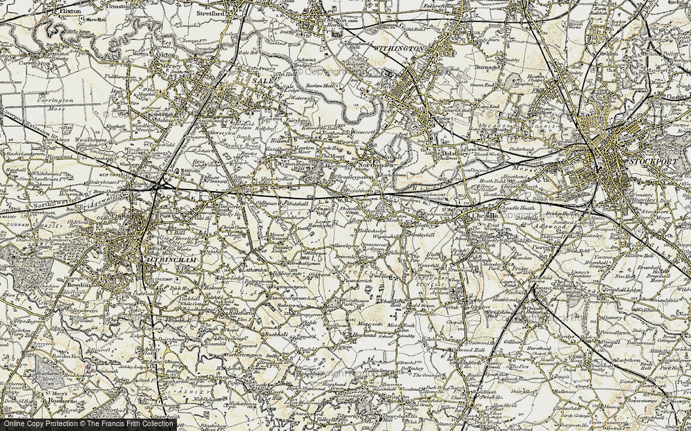 Old Map of Wythenshawe, 1903 in 1903
