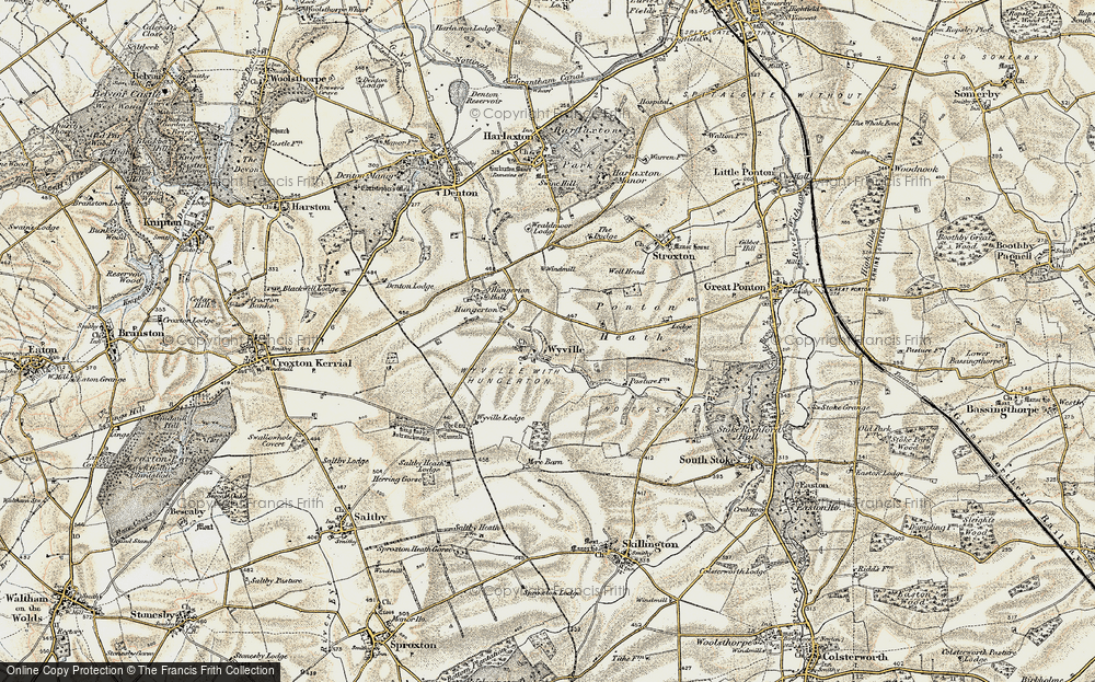 Old Map of Wyville, 1902-1903 in 1902-1903