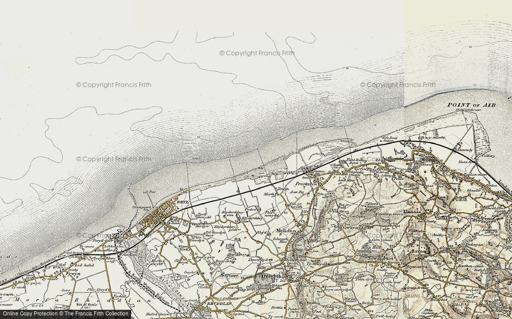 Old Map of y-Ffrith, 1902-1903 in 1902-1903