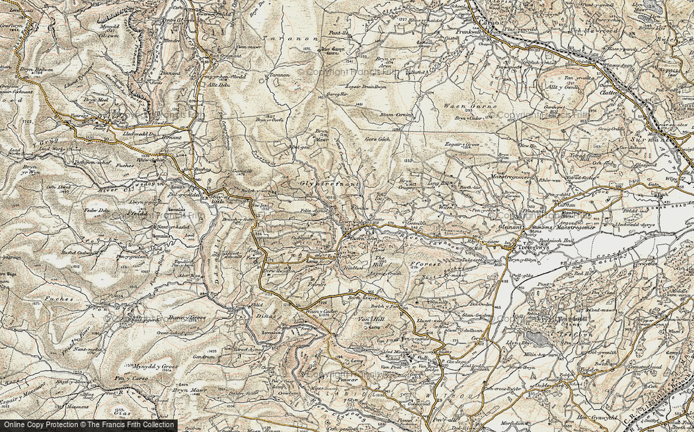Old Map of Y Gribyn, 1902-1903 in 1902-1903