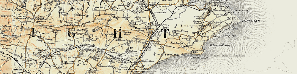 Old map of Yarbridge in 1899