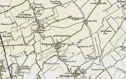 Old map of Yarburgh Grange in 1903