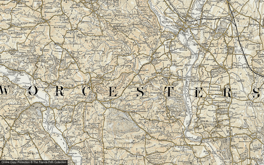 Old Map of Yarhampton, 1901-1902 in 1901-1902