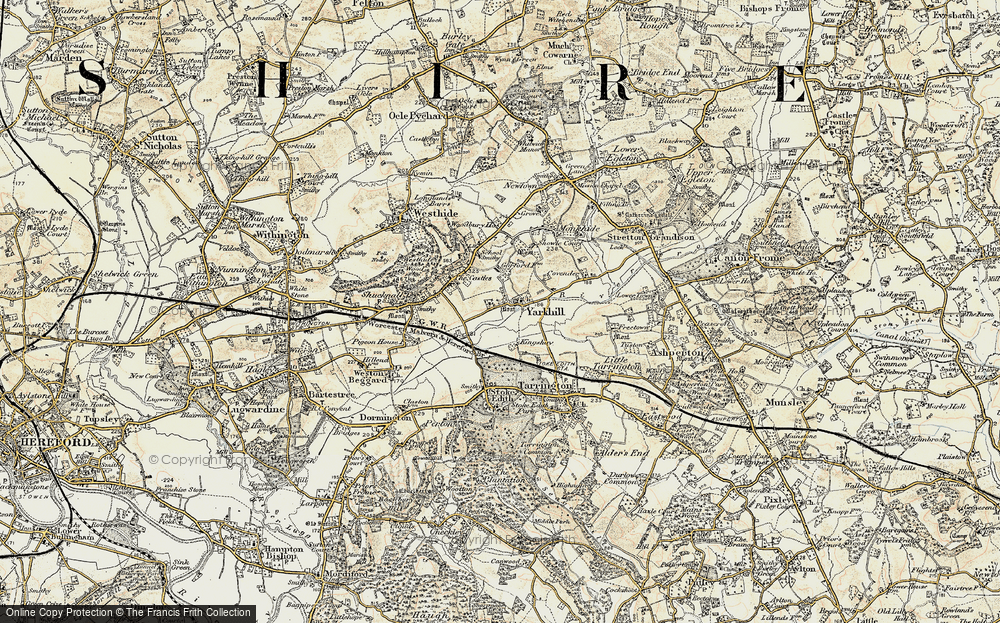 Old Map of Yarkhill, 1899-1901 in 1899-1901