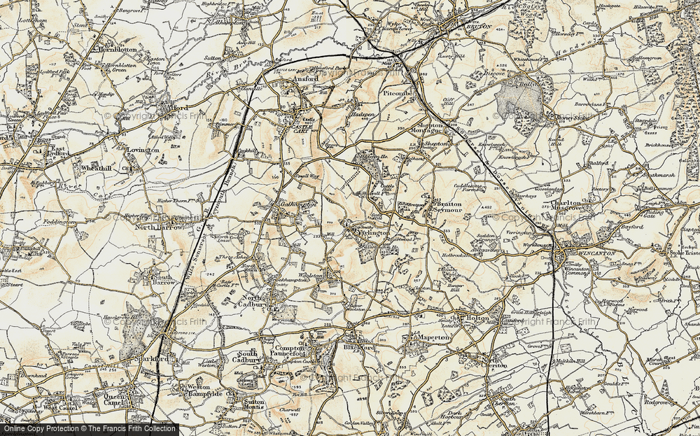 Old Map of Yarlington, 1899 in 1899