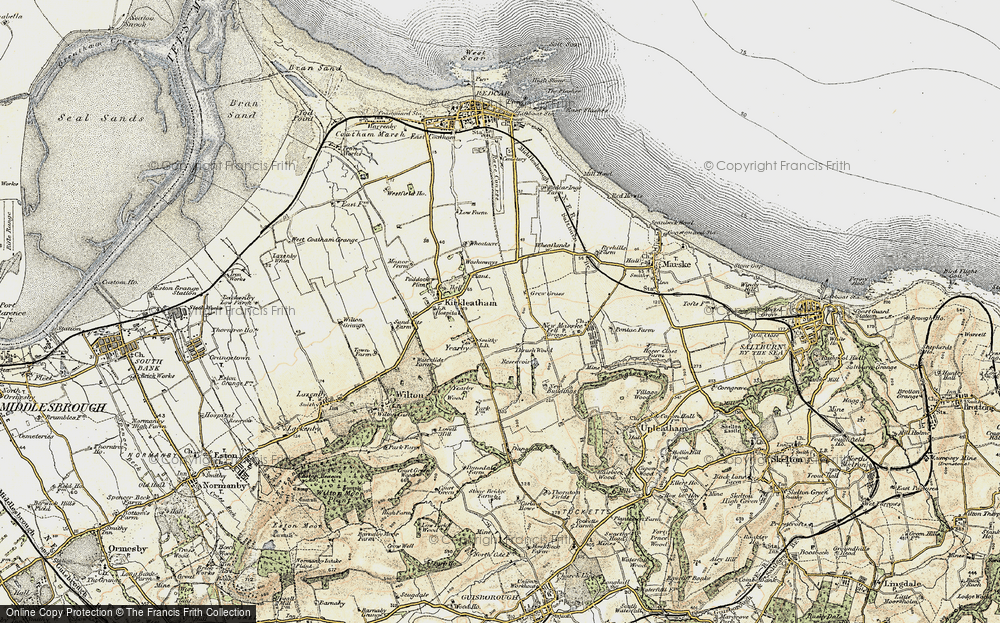 Old Map of Yearby, 1903-1904 in 1903-1904