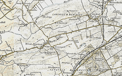 Old map of Yearngill in 1901-1904