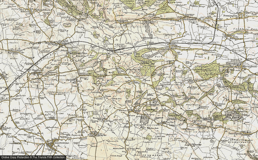 Old Map of Yearsley, 1903-1904 in 1903-1904