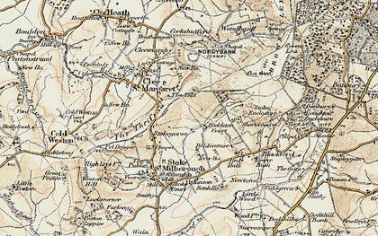 Old map of Yeld, The in 1901-1902