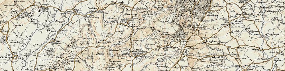 Old map of Yeld, The in 1901-1902
