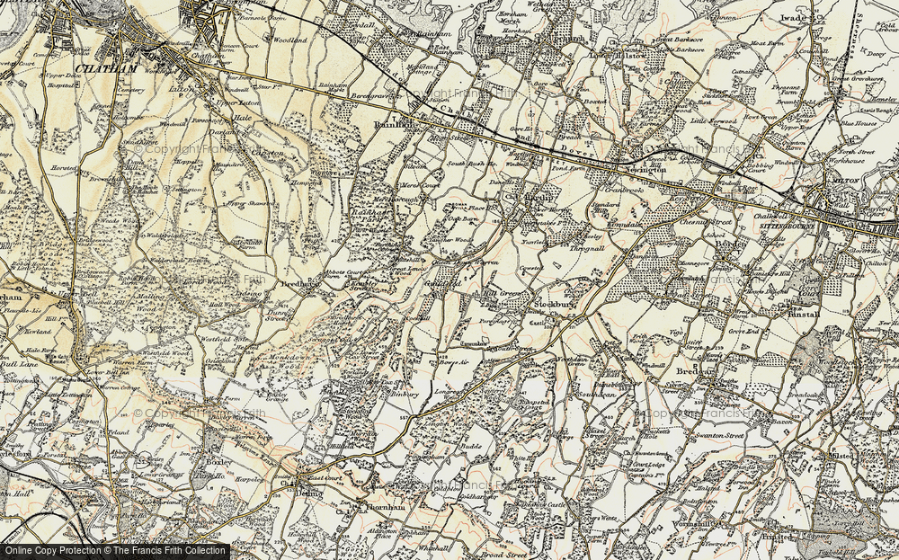 Old Map of Yelsted, 1897-1898 in 1897-1898
