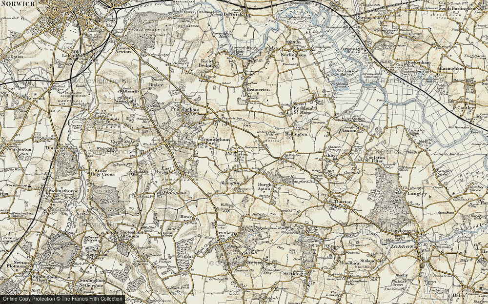 Old Map of Yelverton, 1901-1902 in 1901-1902