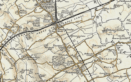 Old map of Yenston in 1897-1909