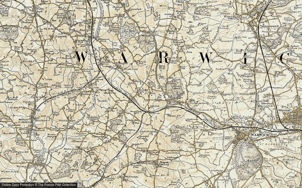 Old Map of Yew Green, 1901-1902 in 1901-1902