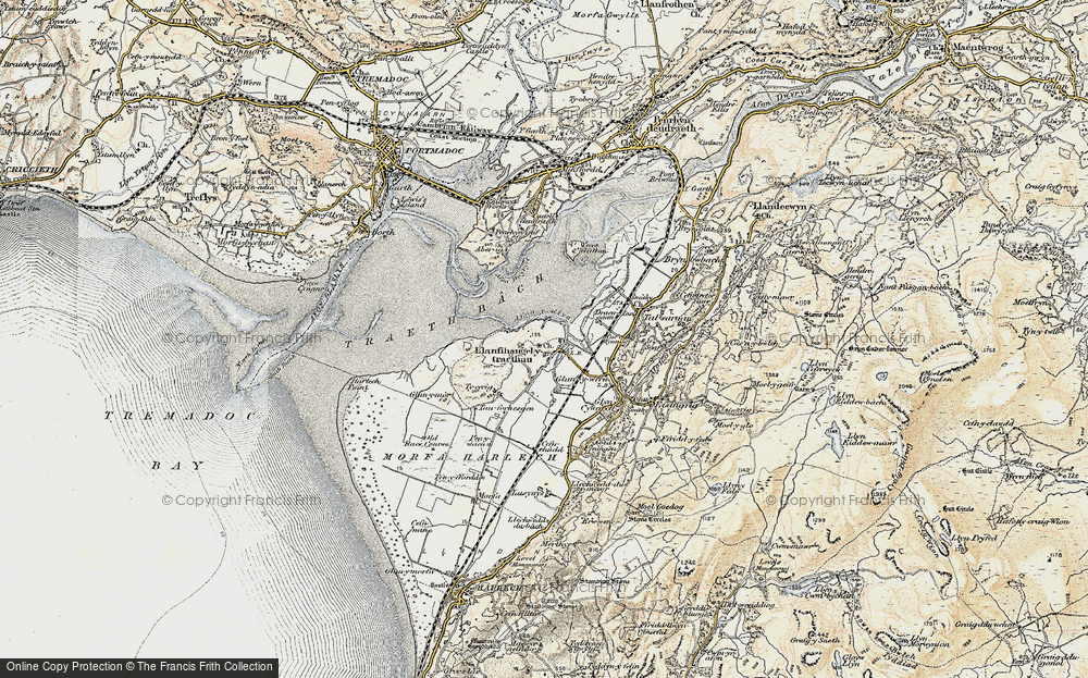 Old Map of Ynys, 1903 in 1903