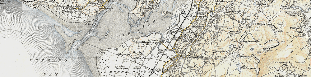 Old map of Ynys in 1903