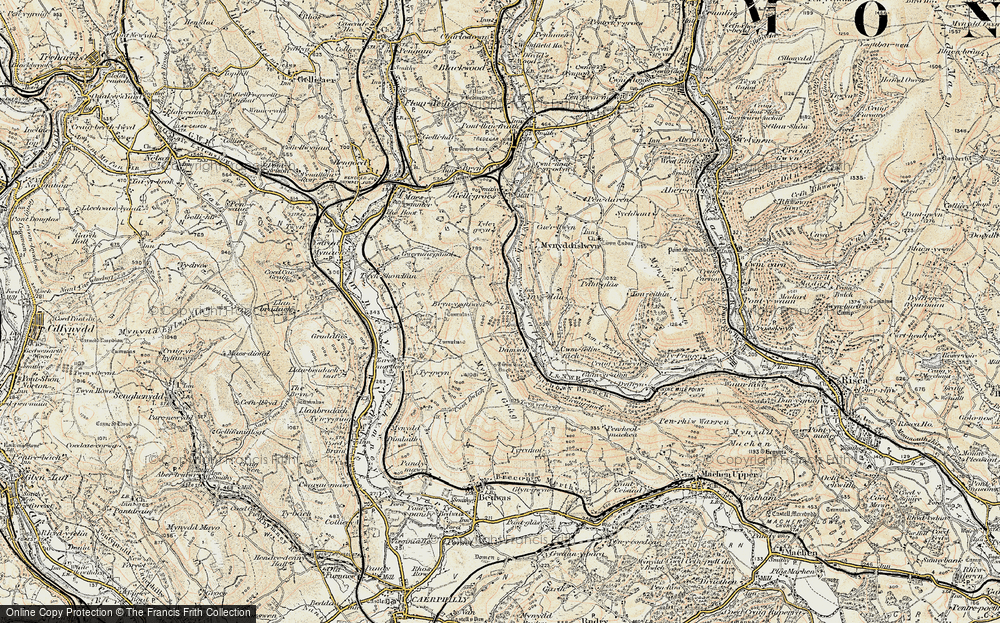 Old Map of Ynysddu, 1899-1900 in 1899-1900