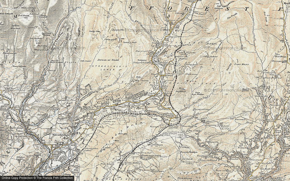 Old Map of Ynyswen, 1900-1901 in 1900-1901