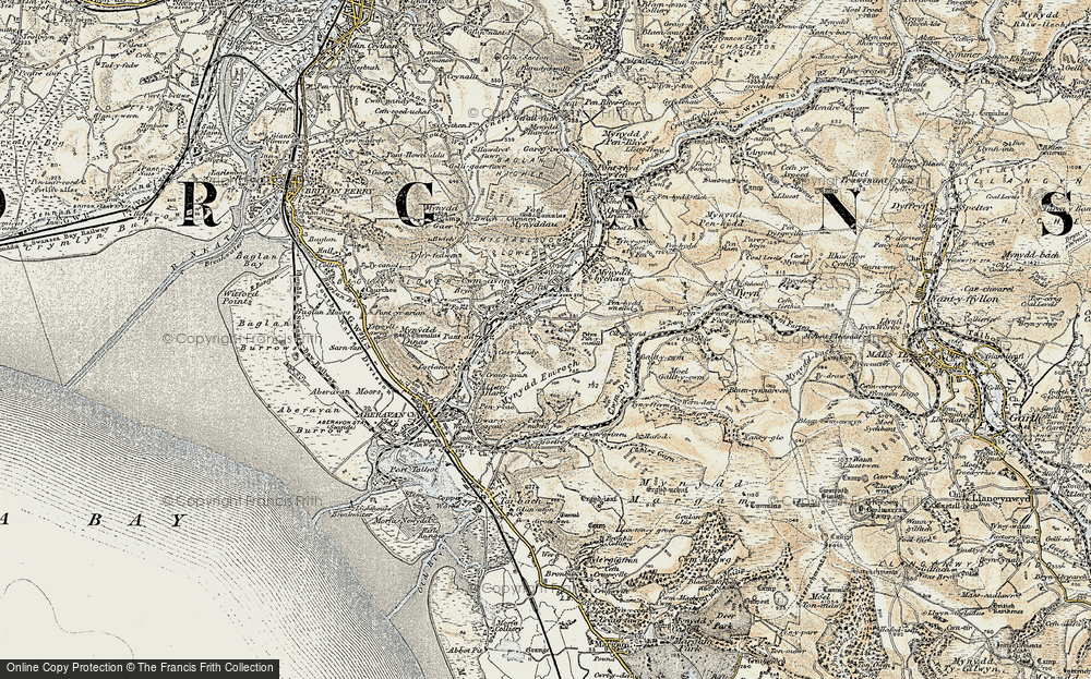 Old Map of Ynysygwas, 1900-1901 in 1900-1901
