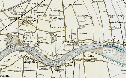 Old map of Yokefleet in 1903
