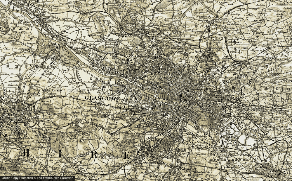 Old Map of Yorkhill, 1904-1905 in 1904-1905