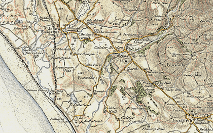 Old map of Yottenfews in 1903-1904