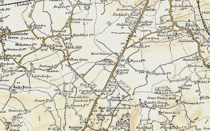 Old map of Young's End in 1898-1899