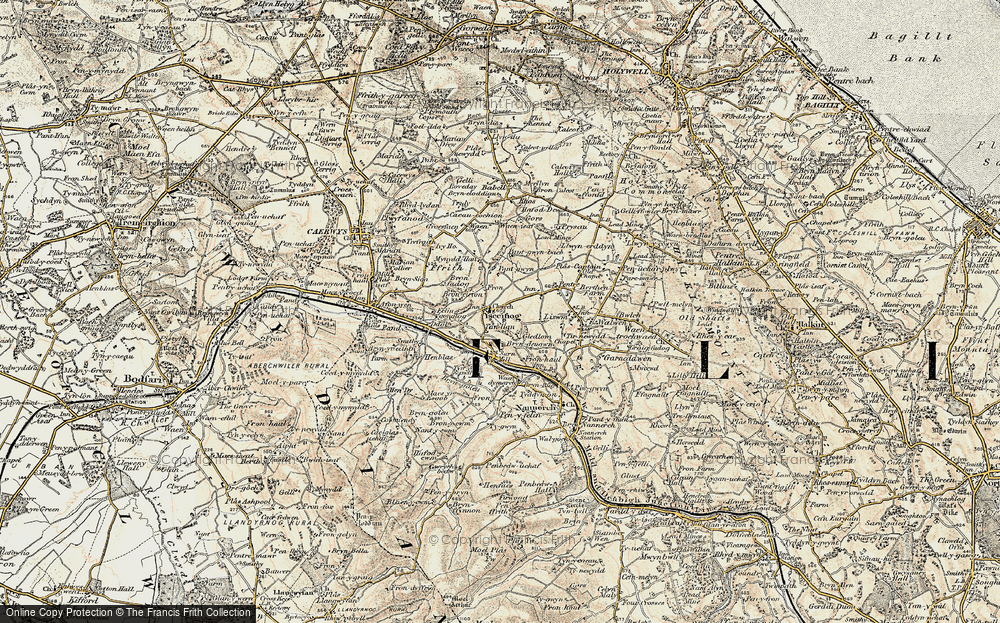 Old Map of Ysceifiog, 1902-1903 in 1902-1903