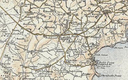 Old map of Zoar in 1900