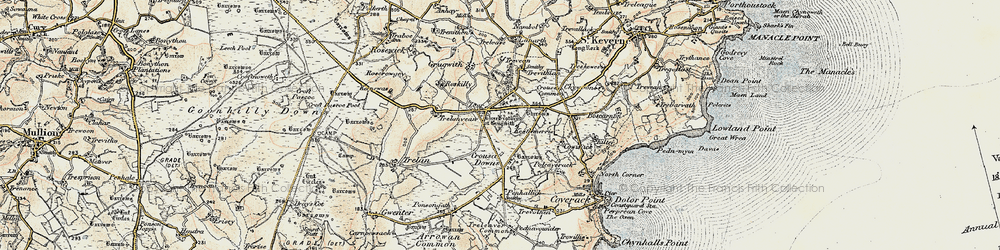 Old map of Zoar in 1900
