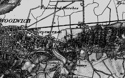 Old map of Abbey Wood in 1896