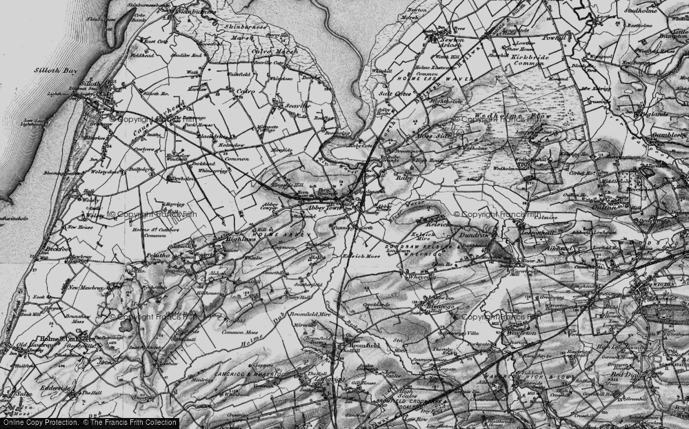 Old Map of Historic Map covering Applegarth in 1897