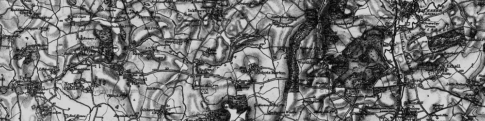 Old map of Abbots Morton in 1898