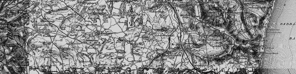 Old map of Abbotskerswell in 1898