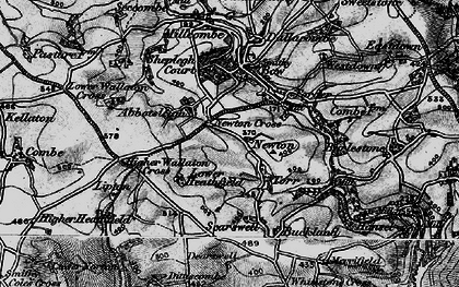 Old map of Newton in 1897