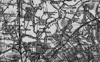 Old map of Abbotswood in 1896