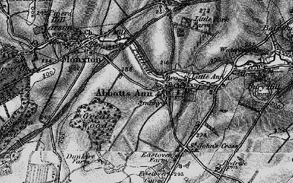 Old map of Abbotts Ann in 1895
