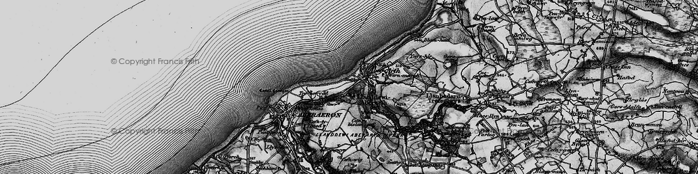 Old map of Afon Arth in 1898