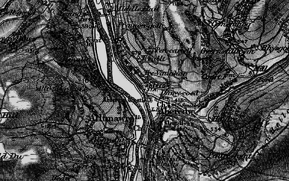 Old map of Aberedw in 1898