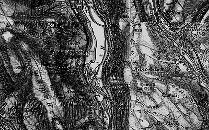 Old map of Aberfan in 1898