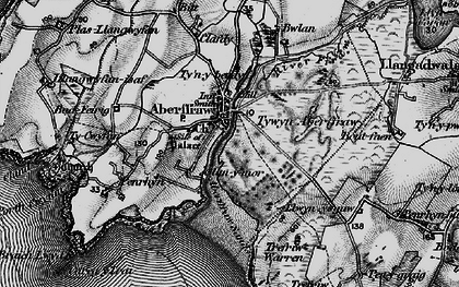 Old map of Aberffraw Bay in 1899