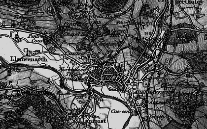 Old map of Abergavenny/Y Fenni in 1896