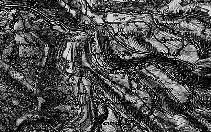 Old map of Afon Hengwm in 1899