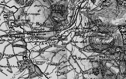 Old map of Aberwheeler/Aberchwiler in 1896