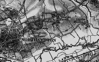 Old map of Abington Vale in 1898